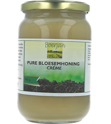 Boerjan Pure Bloesemhoning Crème 900gr afbeelding