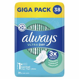 Always Maandverband Ultra Normaal Met Vleugels 38ST