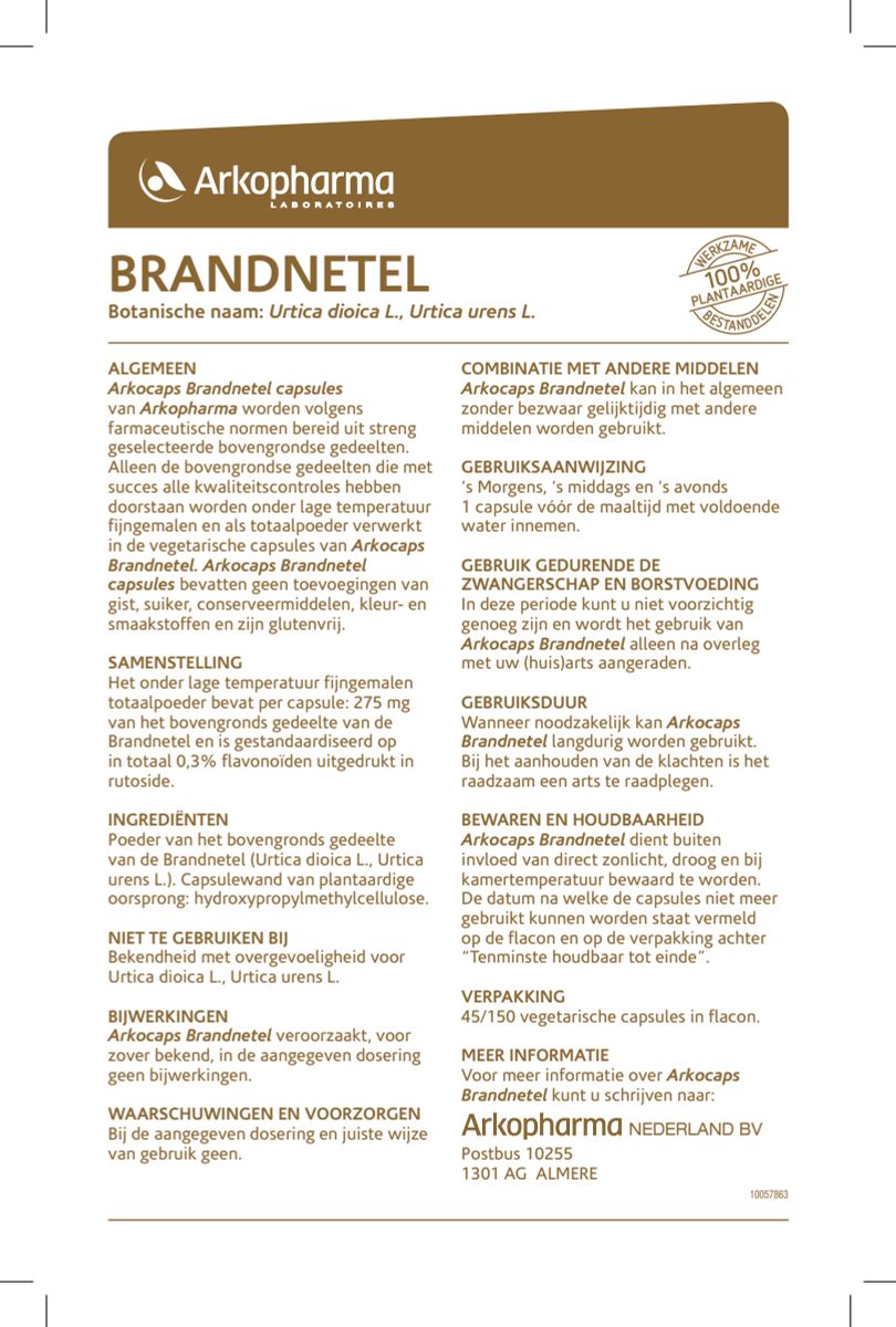 Brandnetel Capsules afbeelding van document #1, instructions