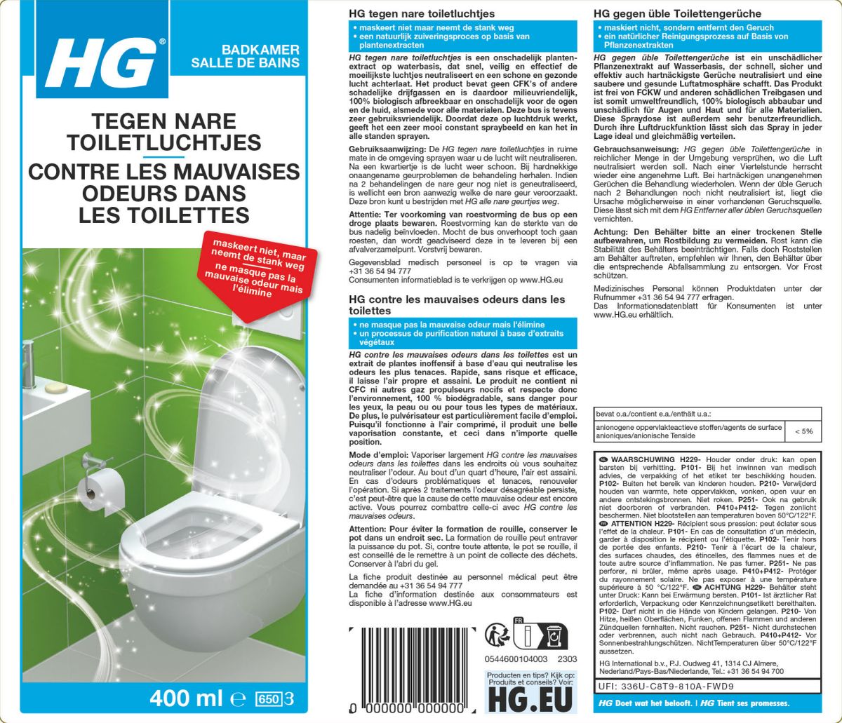 Aircare Tegen Nare Toiletluchtjes afbeelding van document #1, label