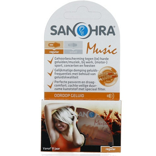 Sanohra Oordopjes Muziek Regular 1PR