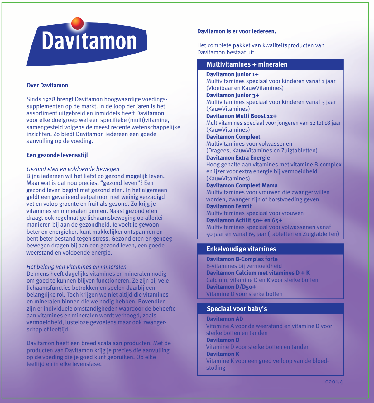 Vitamine D 50+ Tabletten afbeelding van document #2, instructions