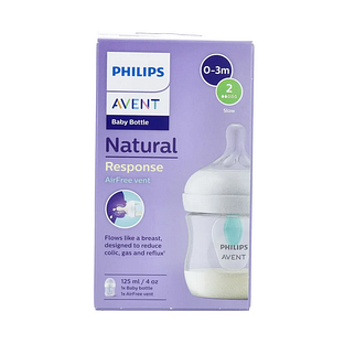 Avent Natural Response Babyfles Airfree 0-3 Maanden 1ST Voorkant verpakking