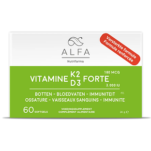 Alfa Vitamine K2 & D3 Forte Softgels 60SG