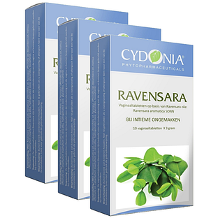 Cydonia Ravensara Voordeelverpakking Vaginaaltabletten 3x10ST Cydonia Ravensara Voordeelverpakking Vaginaaltabletten 3x10ST
