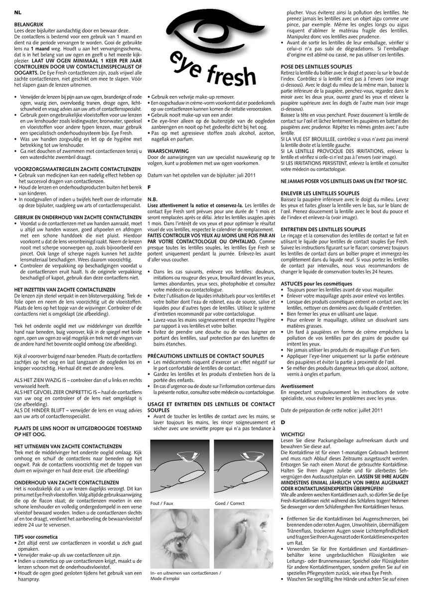 Maandlenzen -1.50 afbeelding van document #1, instructions