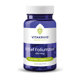 Vitakruid Actief Foliumzuur Quatrefolic® 5-MTHF 400 mcg 90TB