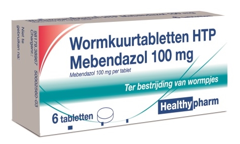 Healthypharm Mebendazol Wormkuurtabletten afbeelding