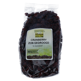 Boerjan Cranberry Zon Gedroogd 500GR