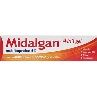 Midalgan 4-in-1 Gel met Ibuprofen 5% 100GR