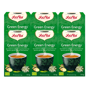Yogi Tea Green Energy Voordeelverpakking 6x17ST Yogi Tea Green Energy Voordeelverpakking 6x17ST