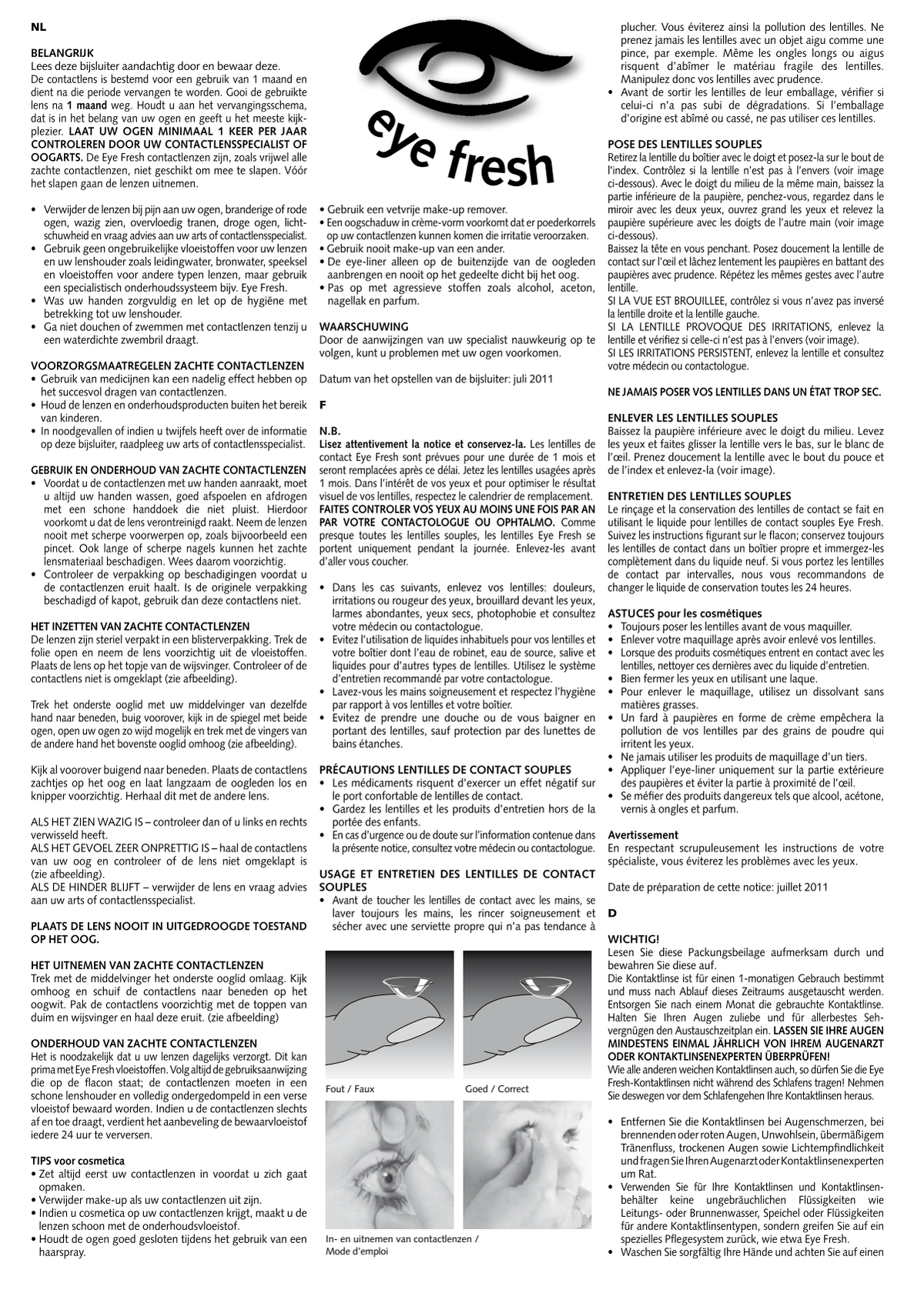 Maandlenzen -1.50 afbeelding van document #1, instructions