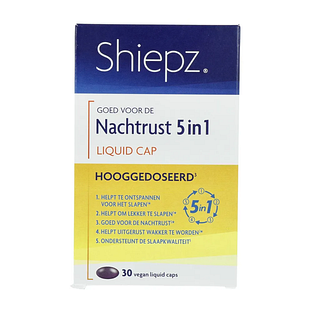 Shiepz Nachtrust 5-in-1 Hooggedoseerd  Liquid Capsules 30VCP