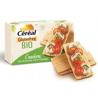 Cereal Crackers Rijst-Kastanje Glutenvrij Biologisch 250GR