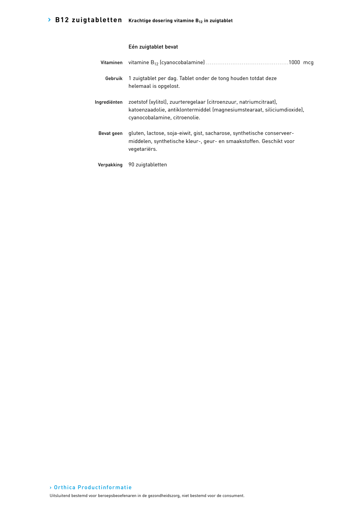 B12 Zuigtabletten afbeelding van document #1, research