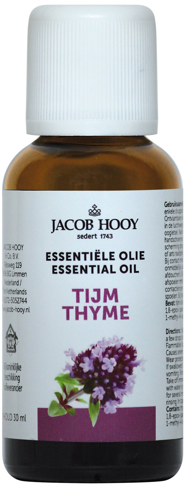 Jacob Hooy Essentiële Olie Tijm afbeelding