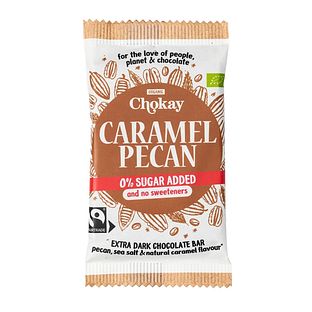 Chokay Caramel Pecan Extra Dark Chocolate Bar 70GR