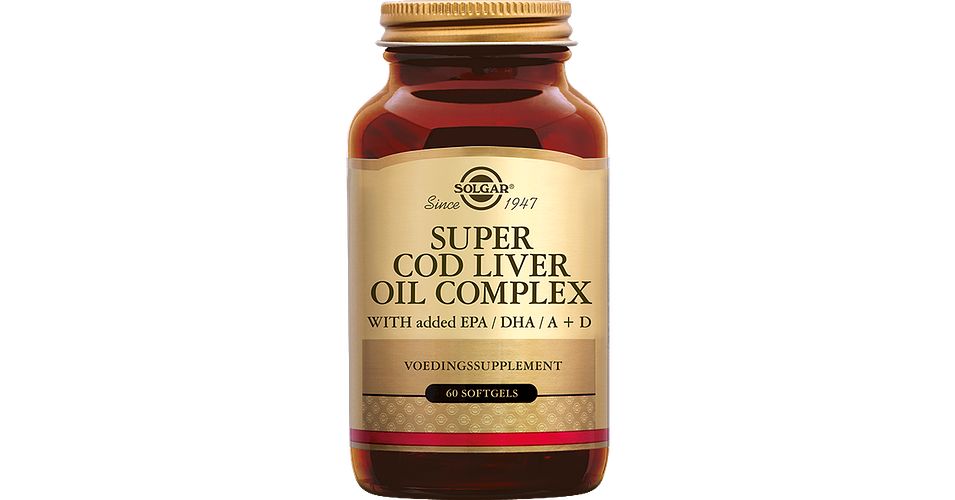 Cod Complex Solgar Super Cod Liver Oil Complex 60SG | Visolie met EPA, DHA & Vit A+D