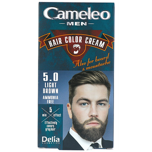 Cameleo Men Hair Color Cream 5.0 Light Brown 1ST
