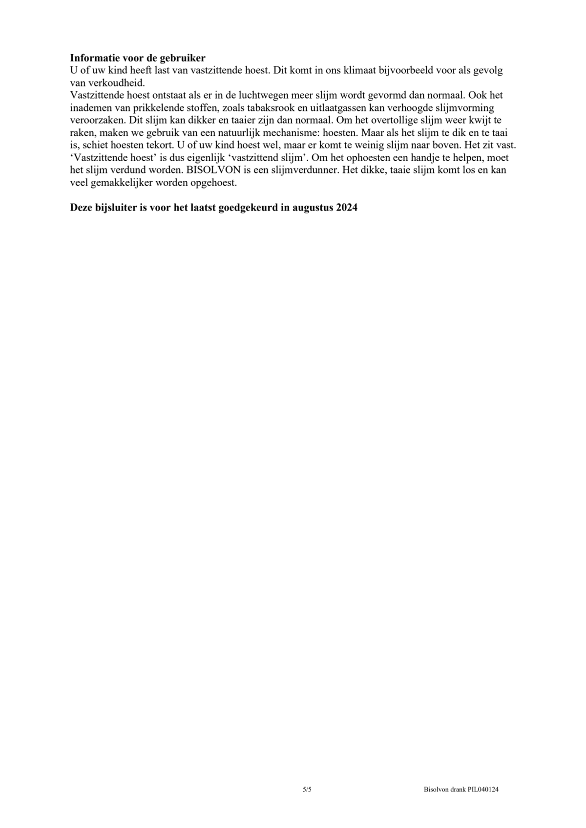 Drank 8mg/5ml afbeelding van document #5, leaflet