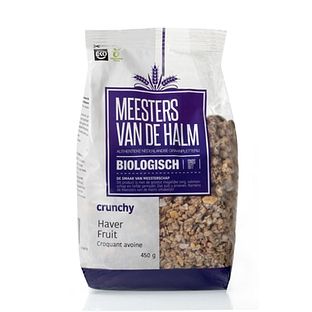 De Halm Havercrunchy Fruit Biologisch 450GR De Halm Havercrunchy Fruit Biologisch 450GR