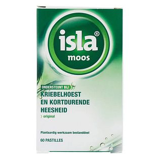 Isla Moos Keelpastilles - bij kriebelhoest en kortdurende heesheid 60ST Isla Moos Keelpastilles - bij kriebelhoest en kortdurende heesheid 60ST