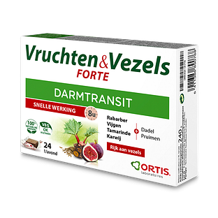 Ortis Vruchten & Vezels Forte Darmtransit Blokjes 24ST