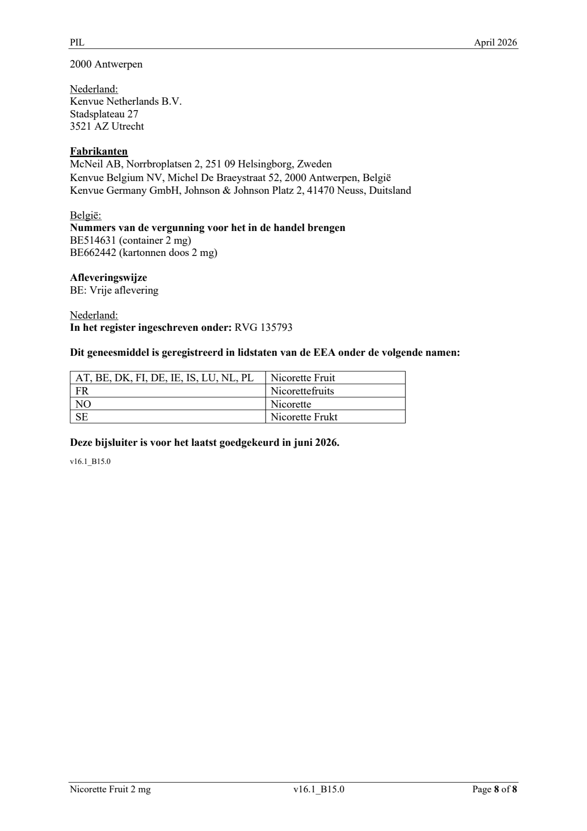 Fruit 2mg Zuigtabletten afbeelding van document #8, leaflet