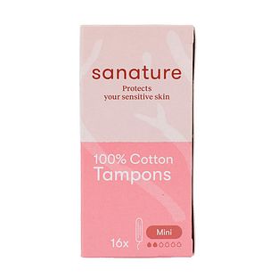 Sanature 100% Katoenen Tampons Mini 16ST