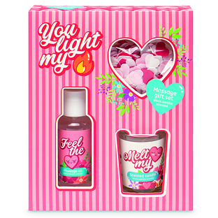Source Balance Massage Olie met Kaars Geschenkset 1ST
