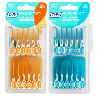 TePe Easypick Tandenstokers XS/S + M/L Combiverpakking 2x36ST