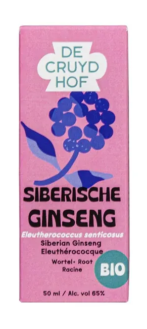 De Cruydhof Cruydhof Siberisch Ginseng Eleutherococcus Senticosus Bio Druppels 50ML