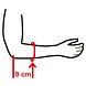 Lohmann & Rauscher Cellacare Epi Comfort Maat 5 1ST afmeting tekening arm