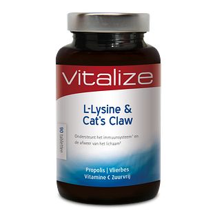 Vitalize L-Lysine en Cats Claw Tabletten 90CP