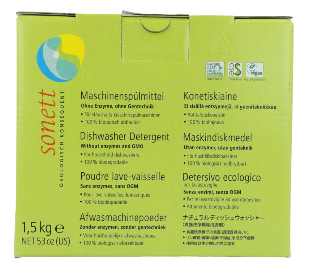 Sonett Vaatwasmachine Poeder 1,5 kg
