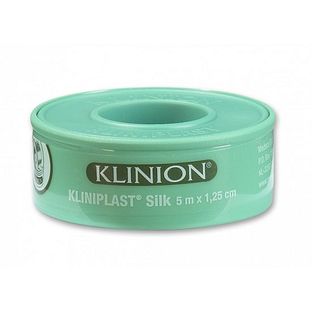 Klinion Kliniplast Silk 5 m x 1.25cm 1ST