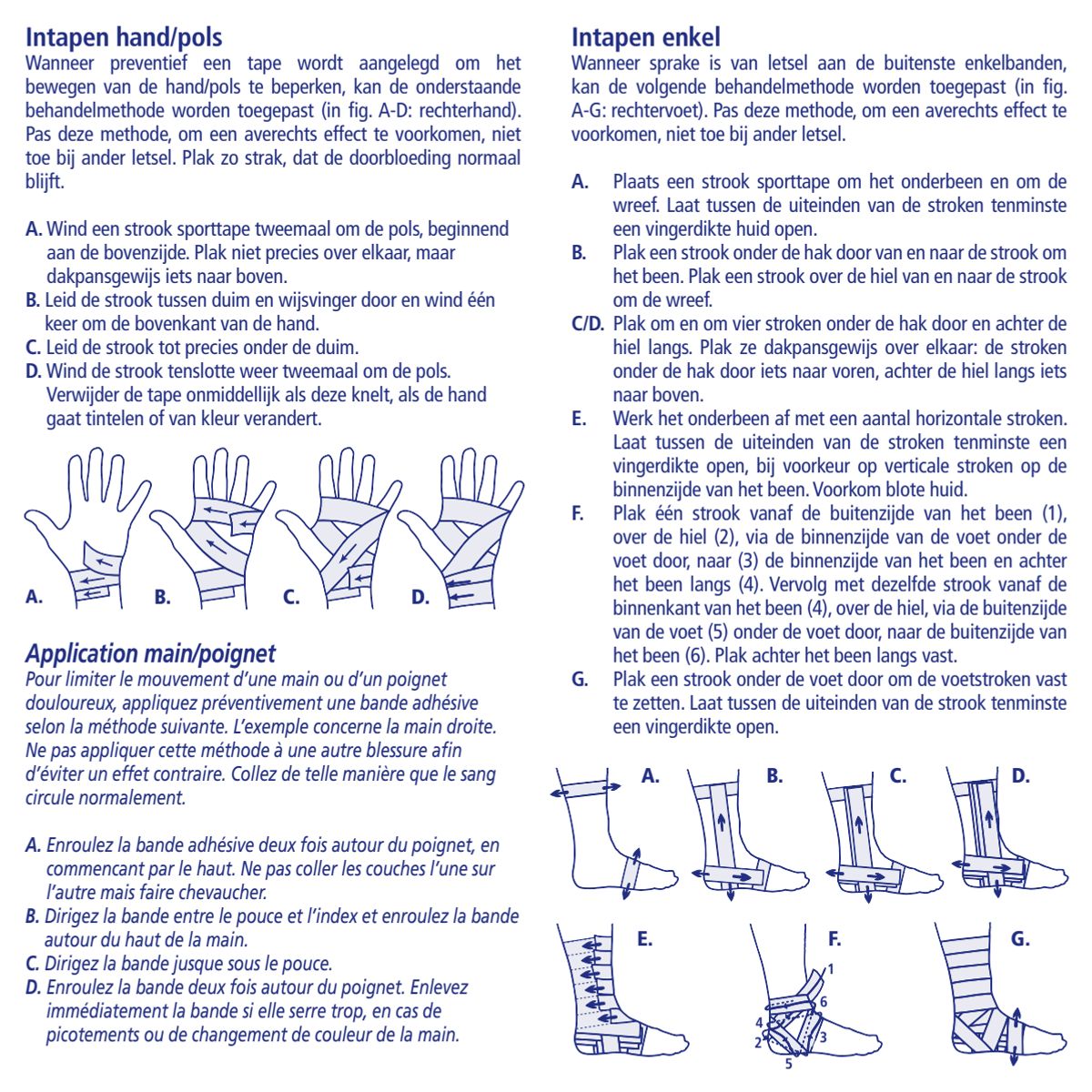 Sporttape Small 2cmx10m afbeelding van document #2, instructions