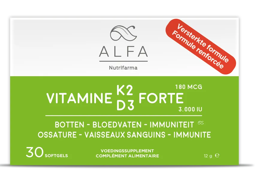 Alfa Vitamine K2 & D3 Forte Softgels 30SG