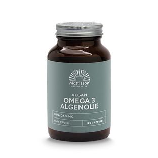 Mattisson HealthStyle Vegan Omega 3 Algenolie DHA 250mg Capsules 120VCP