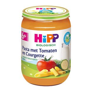 HiPP 6m+ Pasta met Tomaten en Courgette 190GR