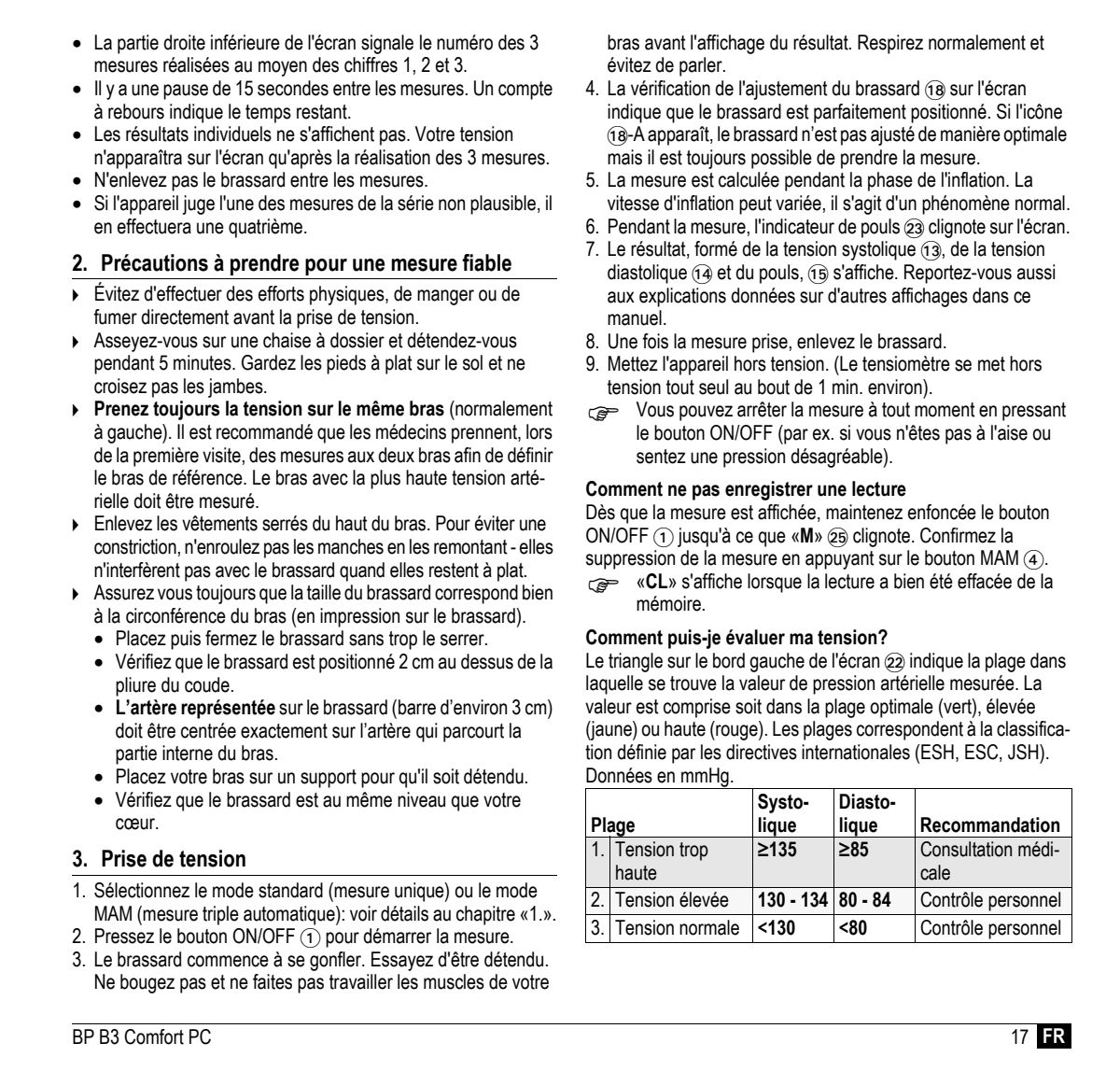 Microlife BP Bloeddrukmeter B3 Comfort PC afbeelding van document #19, instructions