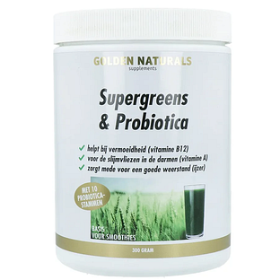 Golden Naturals Supergreens & Microbiotica Poeder 300GR