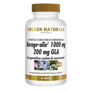 Golden Naturals Borage-Olie 1000mg Capsules 60CP