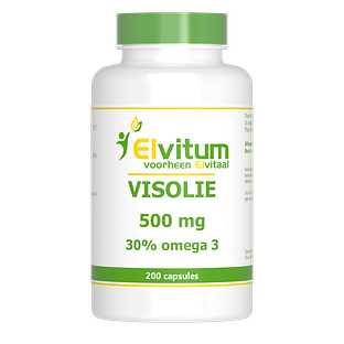 Elvitum Visolie 500mg Capsules 200CP Elvitum Visolie 500mg Capsules 200CP