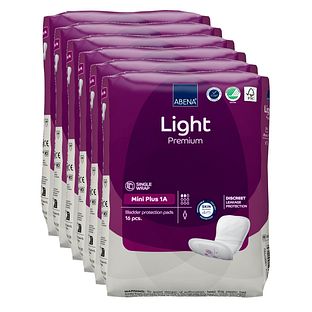 Abena Light Premium Mini Plus 1A Inlegverband - Multiverpakking 6x16ST