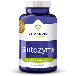 Vitakruid Glutazyme oa Spijsverteringsenzymen en L-Glutamine 180TB