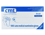 CMT Handschoenen Latex Gepoederd Naturel Small 100ST