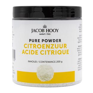 Jacob Hooy Citroenzuur Poeder 200GR Jacob Hooy Citroenzuur Poeder 200GR