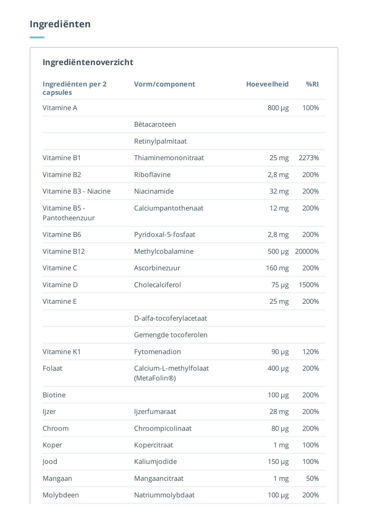 Barinutrics Multi Capsules afbeelding van document #2, instructions