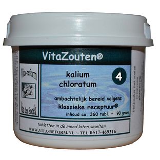 Vita Reform Van der Snoek Vitazouten Nr. 4 Kalium Chloratum Muriaticum 360TB